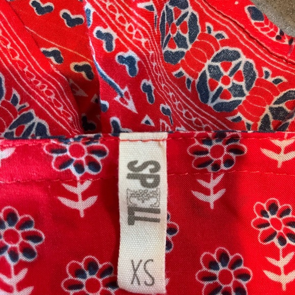 Spell gypsy hi low maxi dress. Red. Size X. - Picture 6 of 6